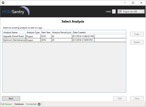 HDM-Sentry - Loading previous analyses